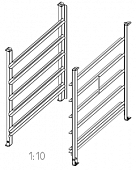 Навесная рама 6-1/1, 5 уровней RATIONAL 60.61.615 в компании ШефСтор